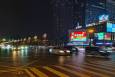 四川成都高新区天府大道与华府大道交汇处城市道路媒体LED屏