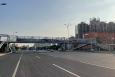 天津滨海新区北海路与第四大街交叉口北侧“泰达足球场”“迪卡侬”玩乐运动媒体喷绘/写真布