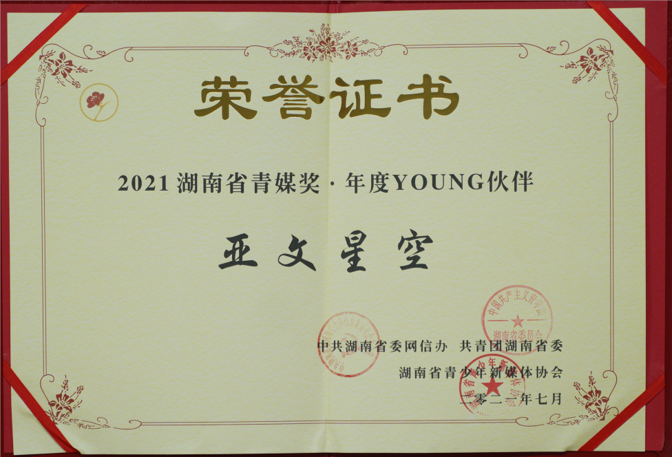 2021湖南省青媒奖·年度YOUNG伙伴