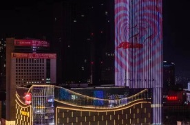全国内蒙古呼和浩特市振华广场地标建筑媒体灯光秀