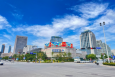 山东青岛市南区家乐福楼顶市区广场媒体LED屏