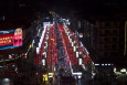 河南洛阳老城区十字街商业街街口地标建筑媒体LED屏